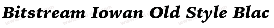 Bitstream Iowan Old Style Black Italic BT字体转换